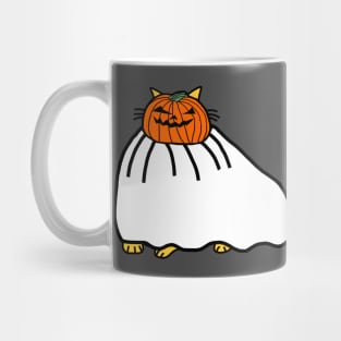 Chonk Cat Wearing Halloween Horror Costume Mug